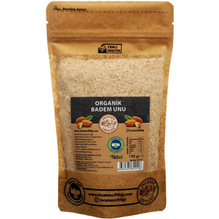 Organic Almond Flour, 190 gr - 6.70 oz