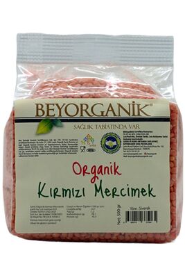 Organic Red Lentils 500gr - 1