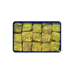 Powdered Pistachio Coated Pomegranate Flavored Turkish Delight , 12.35oz - 350g - Thumbnail