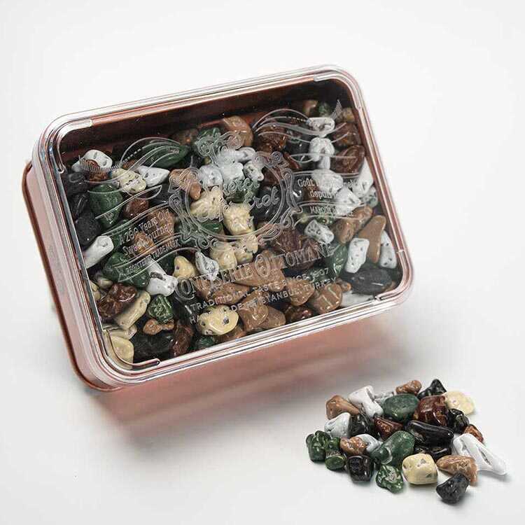 Pebble Dragee in Bronze Tin Box , 5.3oz - 150g