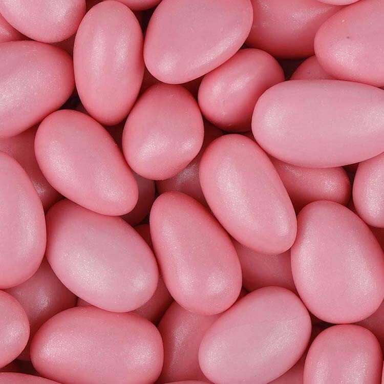 Pink Chocolate Covered Almond Dragee, 1.1lb - 500g