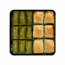 Pistachio Twins Baklava , 15 pieces - 1.1lb - 500g - Thumbnail