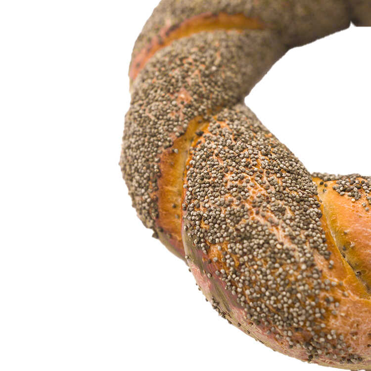 Poppy Seeds Covered Simit , 2 Pieces