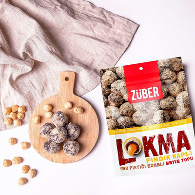 Powdered Hazelnut Coated Powdered Pistachio Flavored Lokma , 3.3oz - 96g - 2