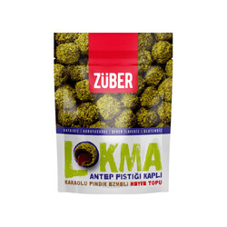 Powdered Pistachio Coated Cacao & Hazelnut Flavored Lokma , 3.3oz - 96g - Thumbnail