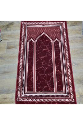 Prayer Rug Woven Carpet Prayer Stand Large Claret Red SCC80125 - 1