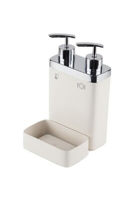 Primanova Viva M-e10-09 Liquid Soap Dispenser with 2 Sponge Holders Beige M-E10-09 - 1