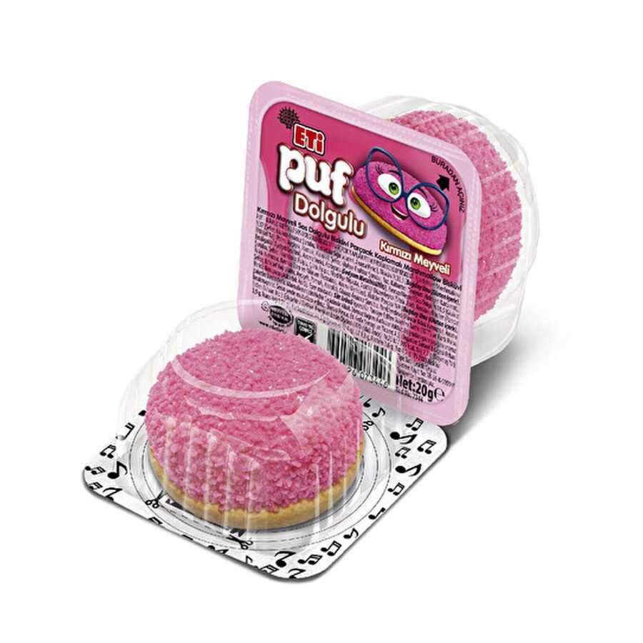 Puff Filled with Red Fruit , 0.7oz - 20 g