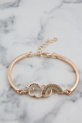 Rainbow Cloud Sun Zircon Stone Bracelet - 1