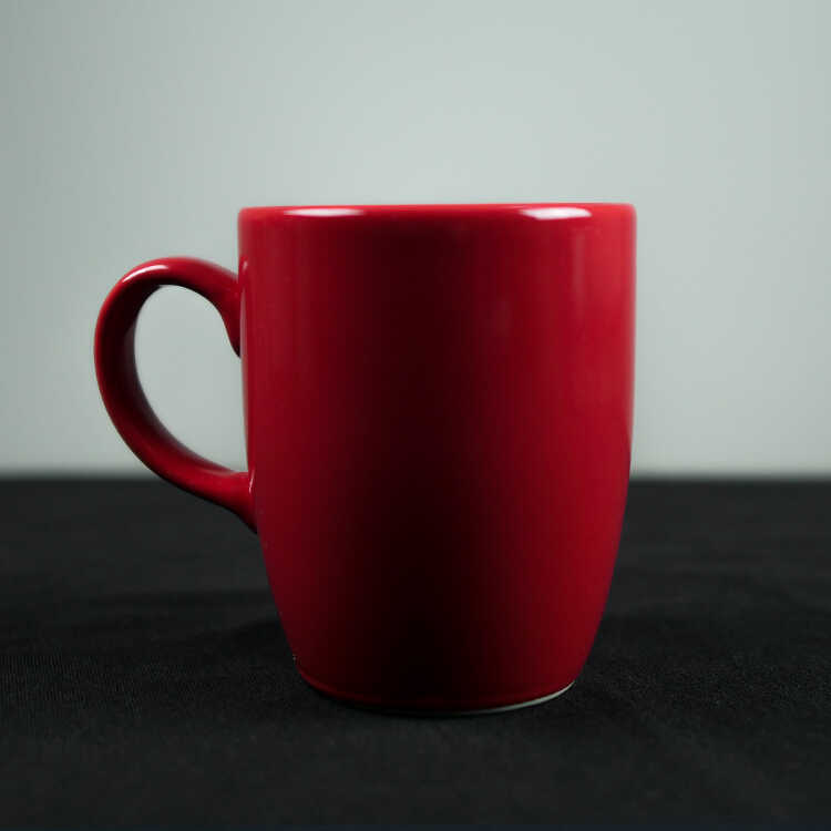 Red Mug , 3.7 x 2.9 inch