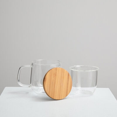 Reign Strainer Transparent Glass Cup - 2