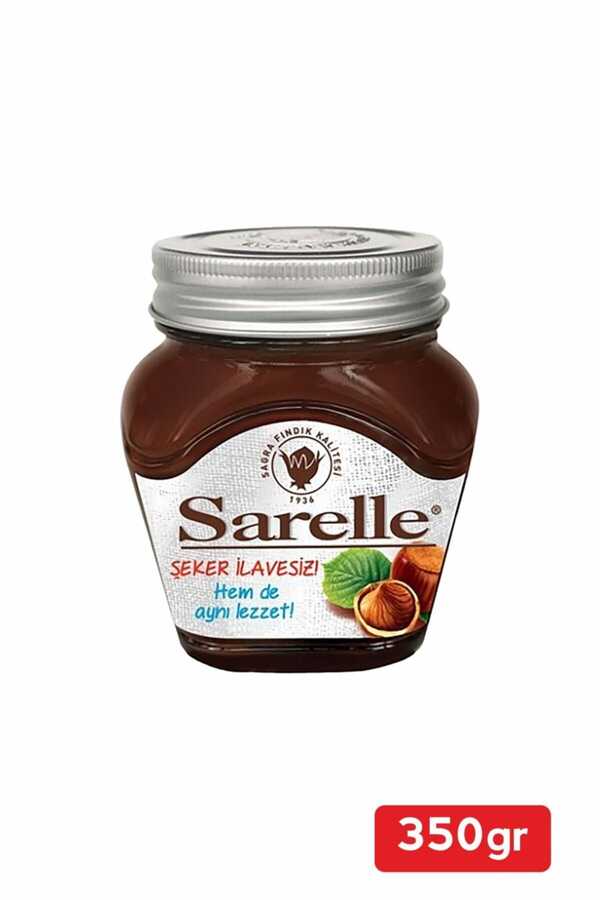 Sarelle Sugar-Free Chocolate Hazelnut Butter (Şekersiz Kakaolu Fındık  Ezmesi) 350g