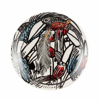 Selcuk Demirel Bird Porcelain Cake Plate - 1