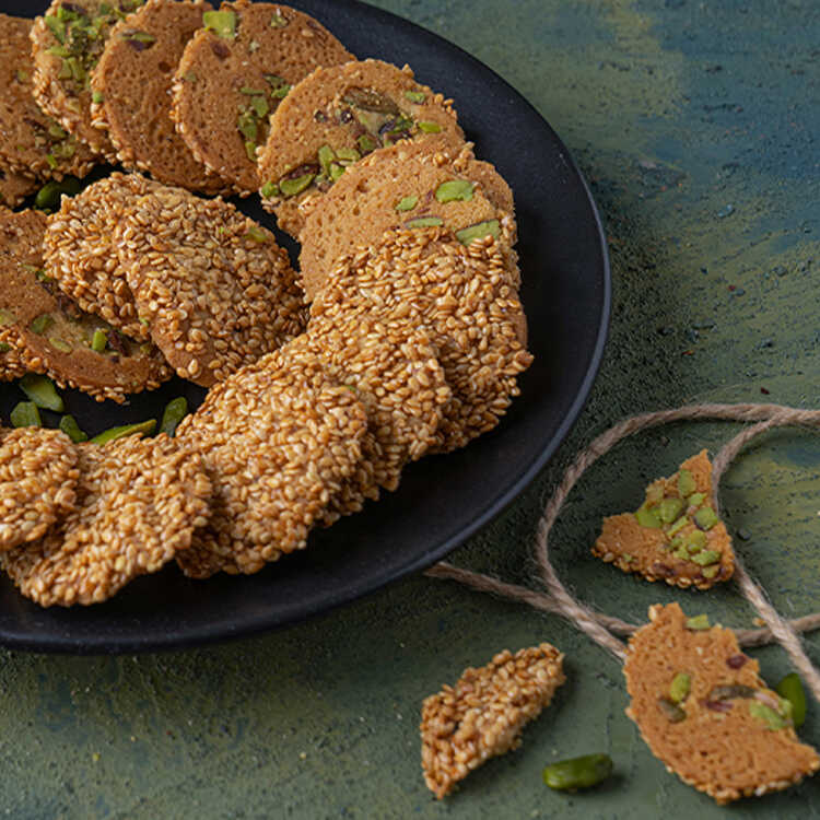 Sesame and Honey Flavored Cookies , 7oz - 200g