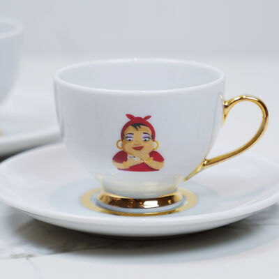 Set of 2 Turkish Coffee Cups - Citrine Turkish Delights, 0.5lb - 226g - 5