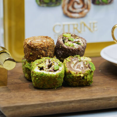 Set of 2 Turkish Coffee Cups - Citrine Turkish Delights, 0.5lb - 226g - 3