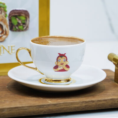 Set of 2 Turkish Coffee Cups - Citrine Turkish Delights, 0.5lb - 226g - 6