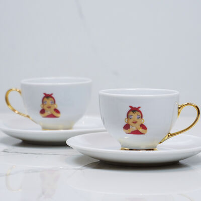 Set of 2 Turkish Coffee Cups - Citrine Turkish Delights, 0.5lb - 226g - 4