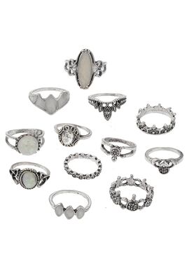 Silver Multi Ring Set - 1