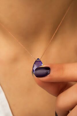Silver Sense Stone Necklace. 925 Sterling Silver Chain Necklace Cheapest Necklace - 1
