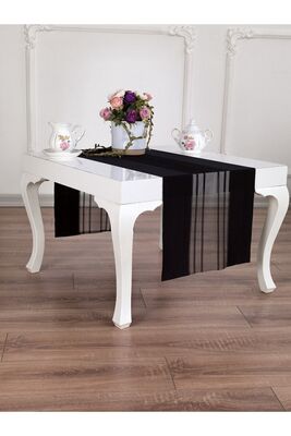 Black Runner American Service Tablecloth 40X140 - 1