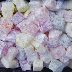Small Cut Mixed Flavoured Turkish Delight , 12.3oz - 350g - Thumbnail