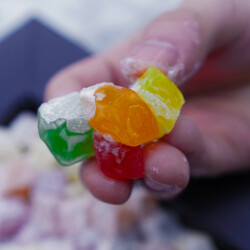 Small Cut Mixed Flavoured Turkish Delight , 12.3oz - 350g - Thumbnail