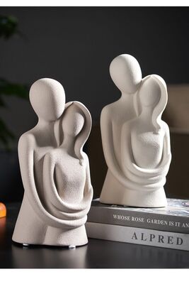 Abstract Cuddled Lovers Lovers Double Bauble Is Sweetheart - 1