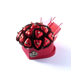 Special Design Chocolate Cardboard Box No - 3 , 9.8oz - 280g - Thumbnail