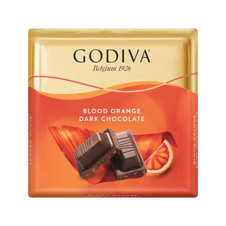 Square Blood Orange Dark Chocolate, 2.11 oz - 60g