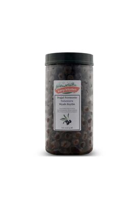 Stone Printed Natural Fermented Pickled Black Olives 1000 Gr - 1