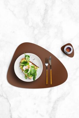 Tan Leather Placemat - 12 Pieces SRV101 - 1