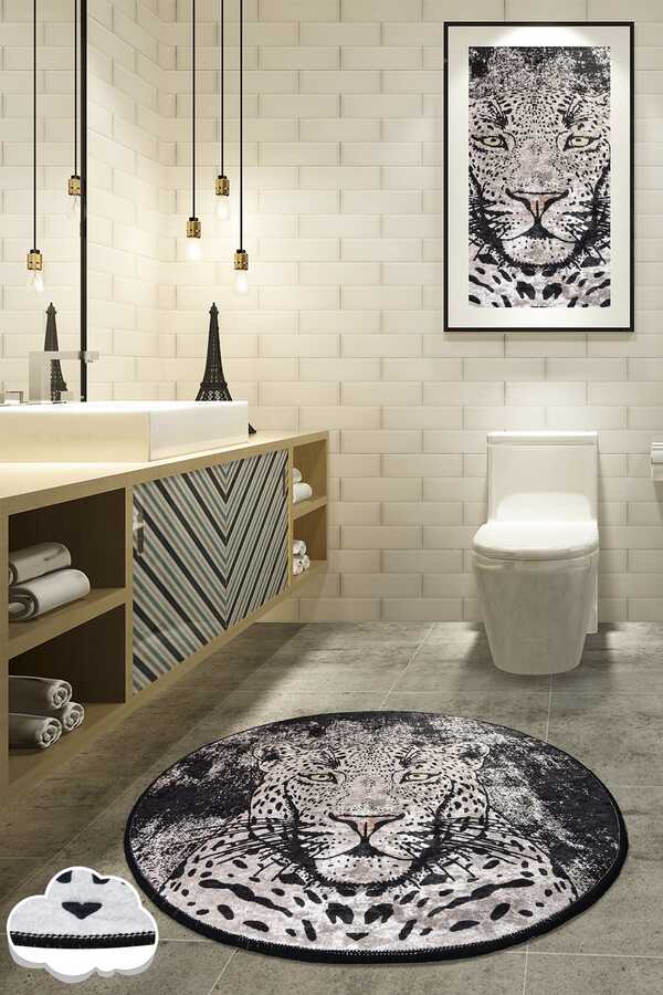 Tiger Djt Diameter 100 Cm Bathroom Carpet 8682125920665