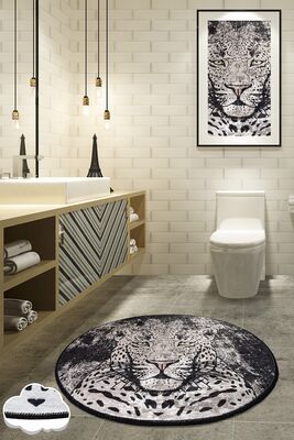 Tiger Djt Diameter 100 Cm Bathroom Carpet 8682125920665 - 1