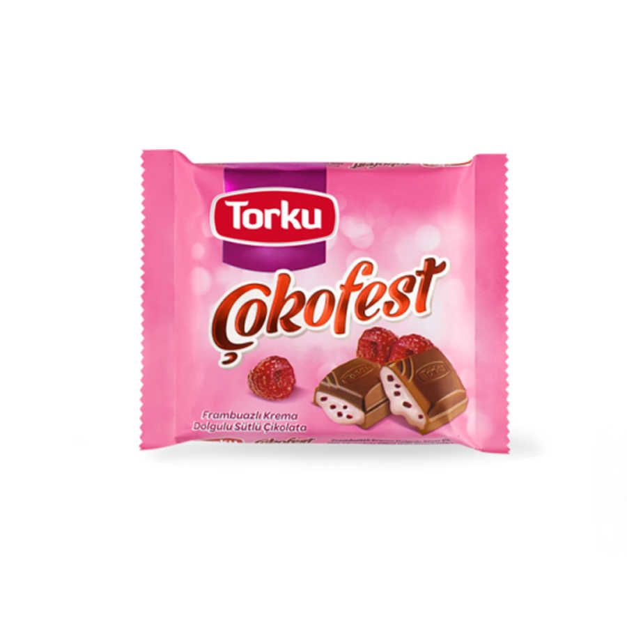 Çokofest Milk Chocolate With Raspberry Cream , 6 pack Chocolate &amp; Wafer