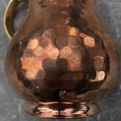 Traditional Gold Copper Ayran Mug - Thumbnail