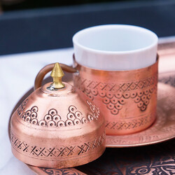 Turkish Coffee Service Set , 4 Pieces - Thumbnail