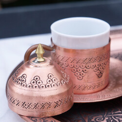 Turkish Coffee Service Set , 4 Pieces - Thumbnail