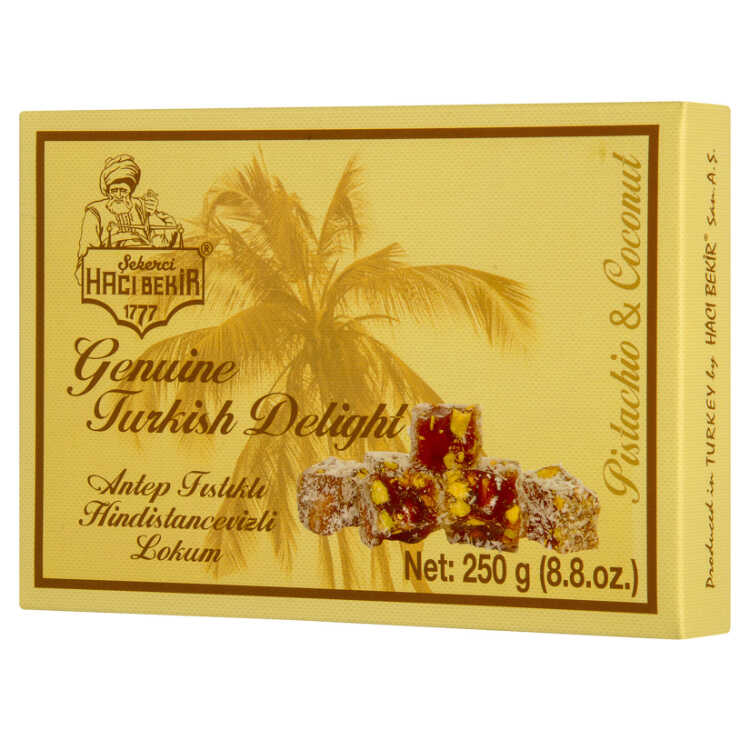 Turkish Delight with Pistachio and Coconut, 8.81 oz - 250g