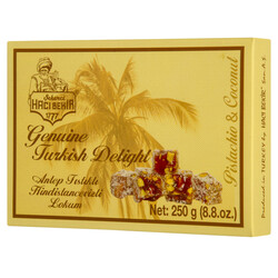 Turkish Delight with Pistachio and Coconut, 8.81 oz - 250g - Thumbnail