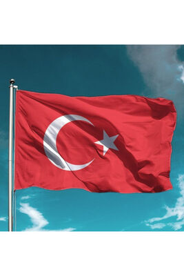Turkish Flag 150x225 cm Raschel Fabric - 1