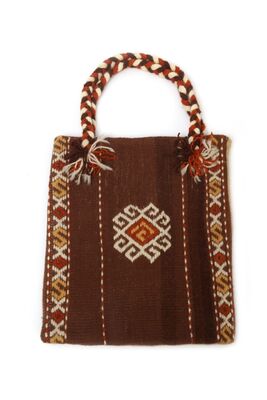 Turquoise Atelier Hand Woven Vintage Rug Bag - 1
