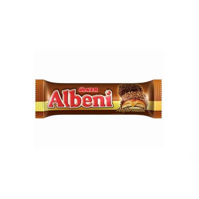 Albeni Chocolate Coated Biscuit with Caramel , 4 pack - 1