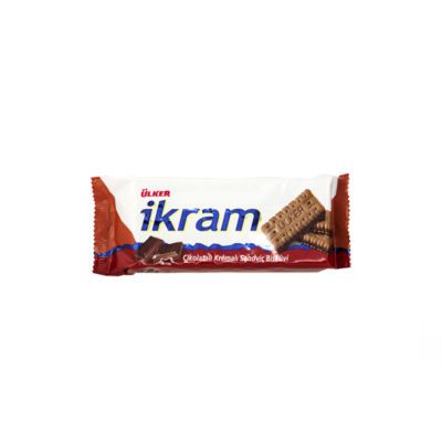 Ikram Sandwich Biscuit with Chocolate Cream , 3 pack - 1
