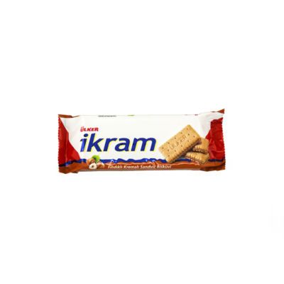 Ikram Sandwich Biscuit with Hazelnut Cream , 3 pack - 1