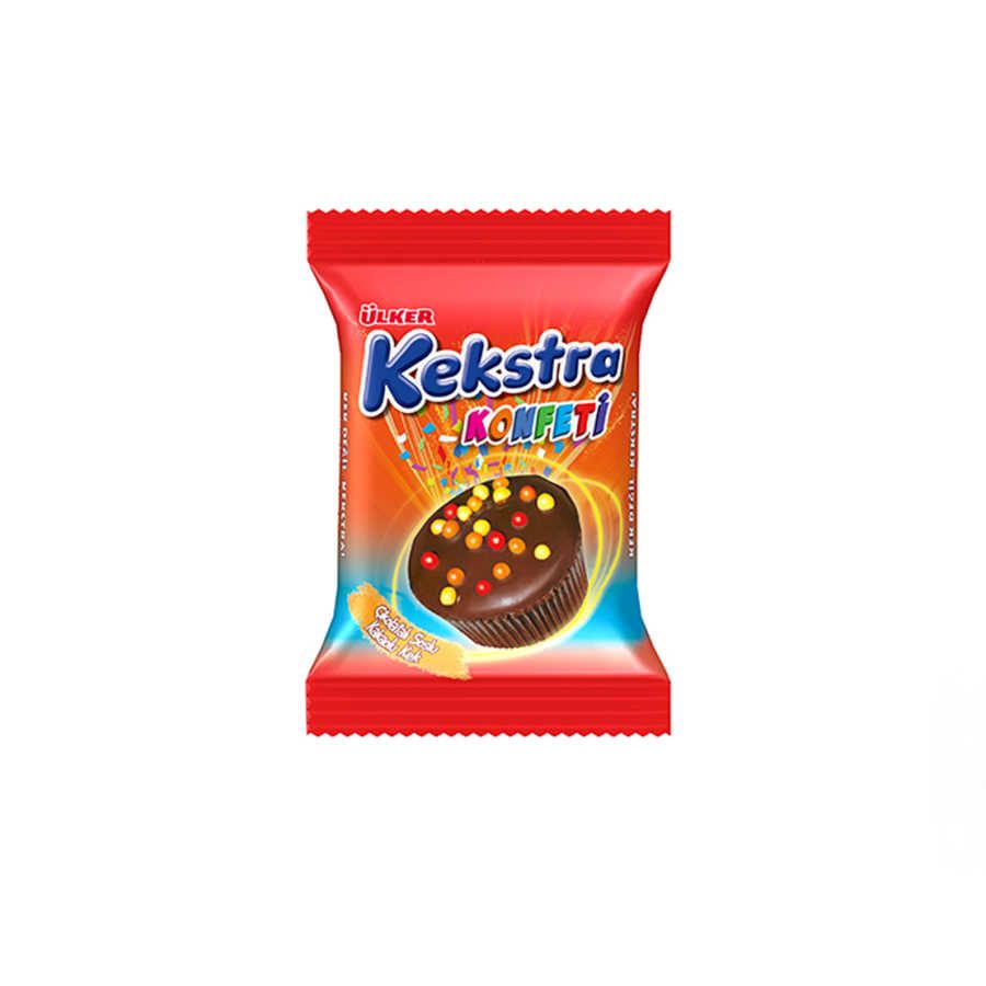 Kekstra Confetti Cocoa Cake with Chocolate Sauce , 6 pack