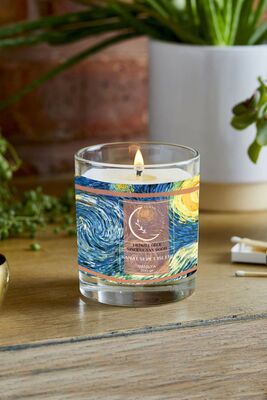 Van Gogh "Starry Night" Art Series Scented Glass Candle SSI0046N - 1