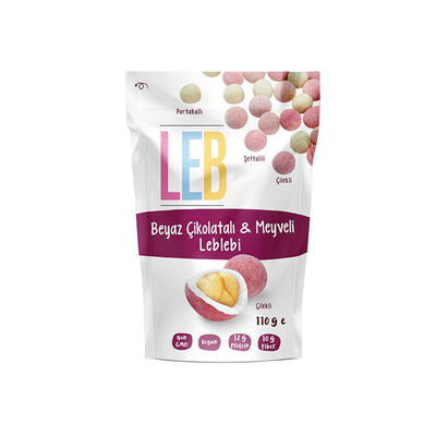 White Chocolate and Fruits Flavored Roasted Chickpeas , 3.8oz - 110g - 1