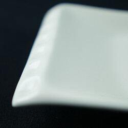 White Snack Plate , 12.9 x 4.7 x 1.1 inch - Thumbnail
