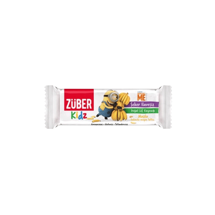 Züber Kids Banana and Cocoa Fruit Bar , 30g 3 pack